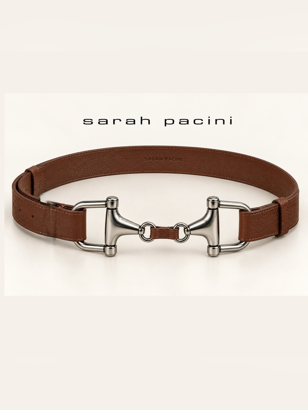 SARAH PACINI 🏛️ EQUESTRIAN LEATHER BELT
